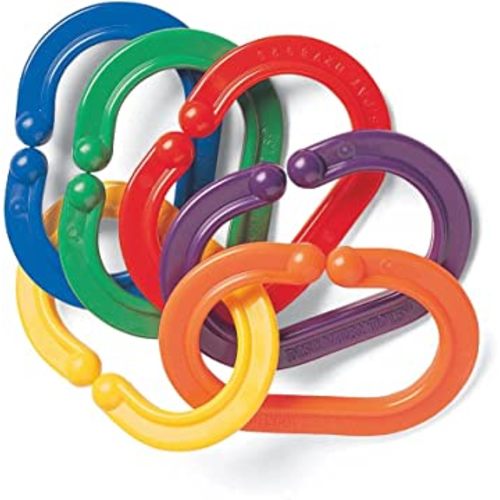 Discovery Toys BOOMERINGS Links to Attach Baby Toys to Stroller & Car Seat| Kid-Powered Learning | STEM Toy Early Childhood Development from Birth