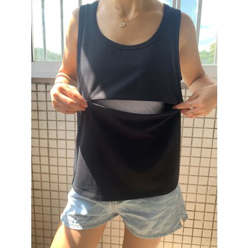 Women's Nursing Zip Tank Top