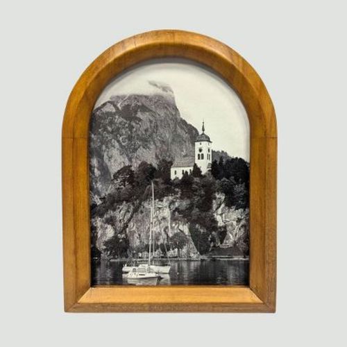 Harbortown 5"x7" Arch Chamfered Table Picture Frame Brown