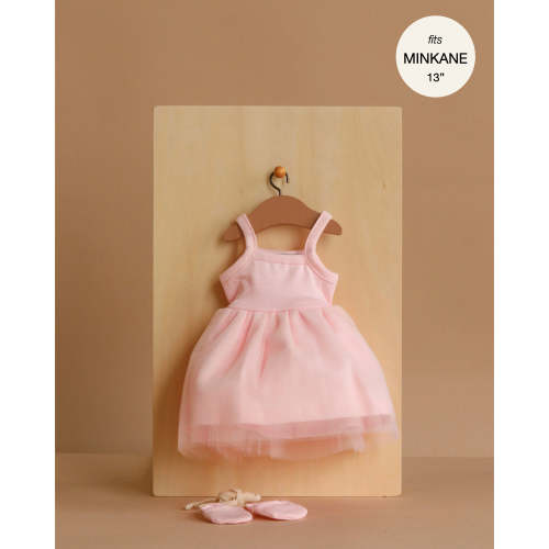 Minikane 13" Doll Clothing | Rosella Tutu with Ballet Shoes - Pale Pink