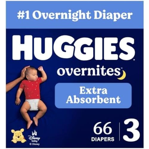Huggies Overnites Diapers Size 3, 66 Count