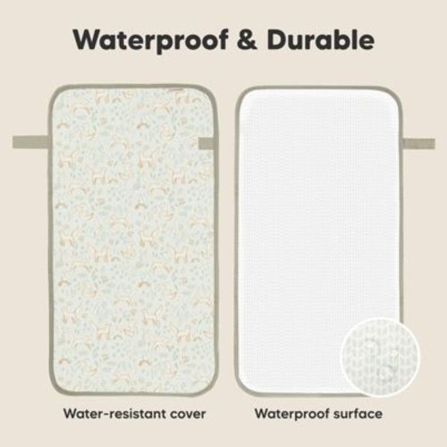 KeaBabies Swift Diaper Changing Pad, Portable Waterproof Diaper Changing Pad for Baby, Travel Changing Pad for Diaper Bag