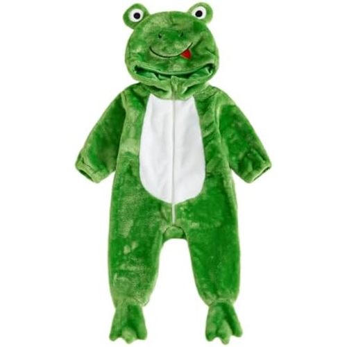 Sasaerucure Baby Girl Boy Halloween Frog Hoodie Jumpsuit