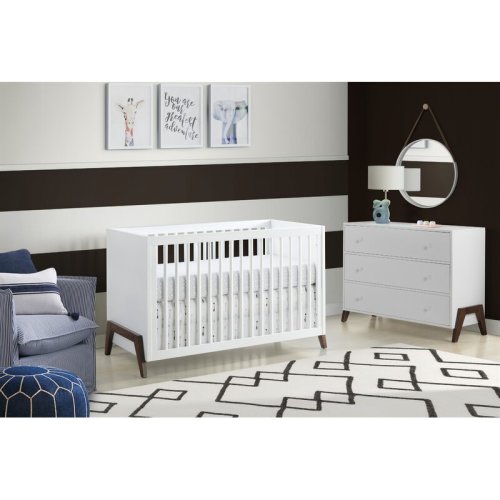 Oxford Baby Mari 3 in 1 Convertible Baby Crib, White & Reviews | Wayfair