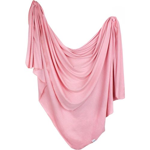 Copper Pearl Swaddle Blankets for Newborns | Soft Stretchy Receiving Blankets for Boys and Girls | Large 46 x 46 Inch Baby Blankets | Lightweight and Breathable Swaddles | Darling