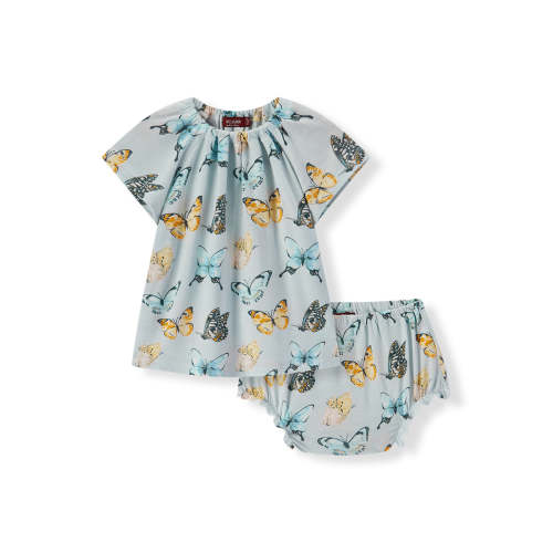 Butterfly Bamboo Dress & Bloomer Set