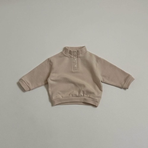 Toddler S25 Mock Neck Snap Button Sweatshirt (10m-4y) - 3 Colors | AT NOON STORE