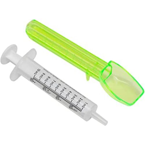 Acu-Life Oral Syringe & Spoon, 10 mL/2 TSP, Accurate Liquid Medicine Calibrator, Ideal for Kids & Adults, Easy-to-Read Measurement, Safe & Durable, Ideal for Medications & Supplements