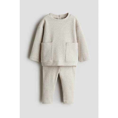 2-PIECE RIBBED COTTON SET