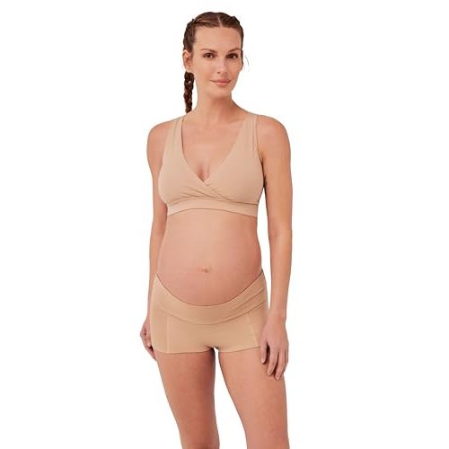 Pact Organic Cotton Maternity Nursing Bralette for Breastfeeding - Stretchy, Wireless