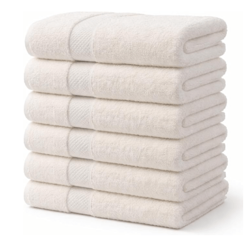 6 Pack Towels 20”x38” – 100% Ring Spun Cotton Towels, Ultra Soft, Quick Dry & Highly Absorbent