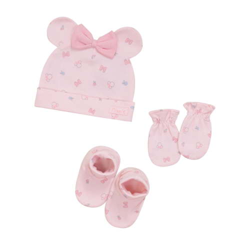 Disney Mickey Mouse Baby Girls' Layette Organic Cotton 3pc Accessory Set - Walmart.ca