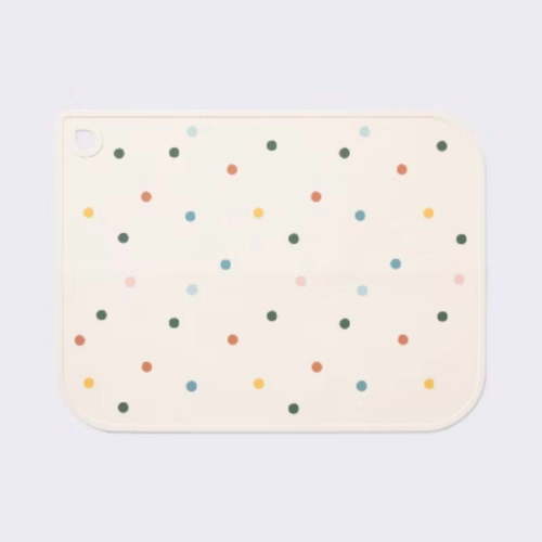 Silicone Placemat - Beige/Dots