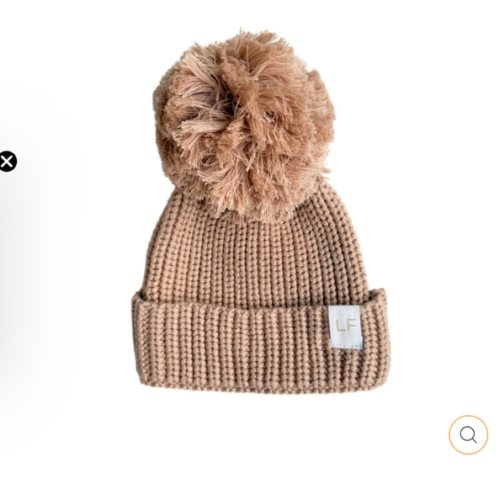 Knitted Pom Beanie | Teddy