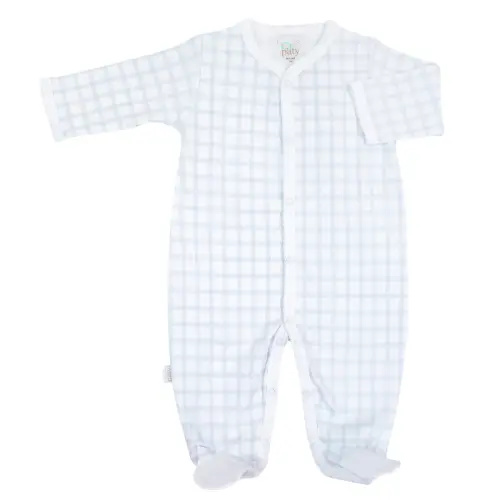 Paty Pima Gingham Footie - PatyInc