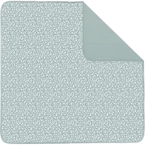 Toddlekind Portable Baby Mat, Organic Cotton 47" x 47, Portable, playpen mat, Travel, Indoor/Outdoor mat, for Babies/Toddlers, 0m+ (Sage)