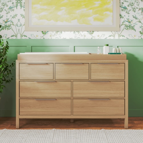 The Newport Dresser for Nursery | Natural & White - Nurture&