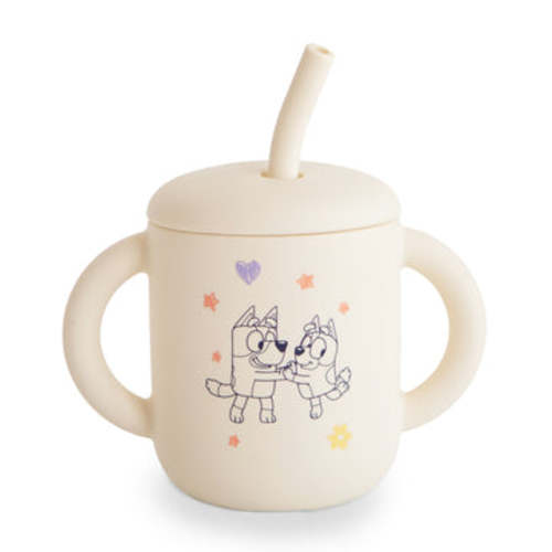 Mushie Baby Silicone Training Cup + Straw