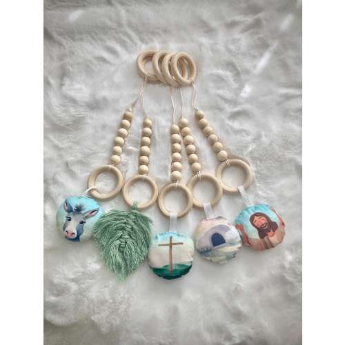 Hosanna Play Gym | Wooden Baby Play Gym and Sensory Toys | Christian Infant Development