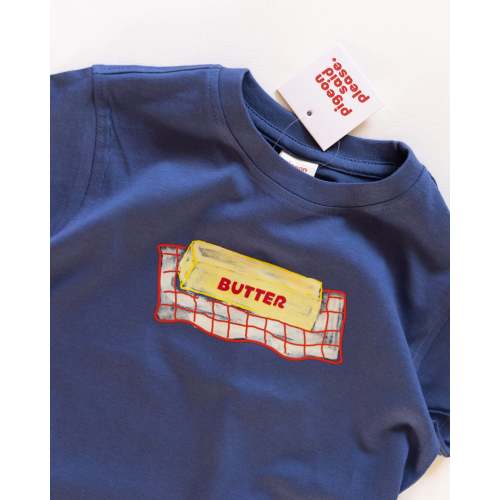 checkered butter dish romper – Pigeon said please