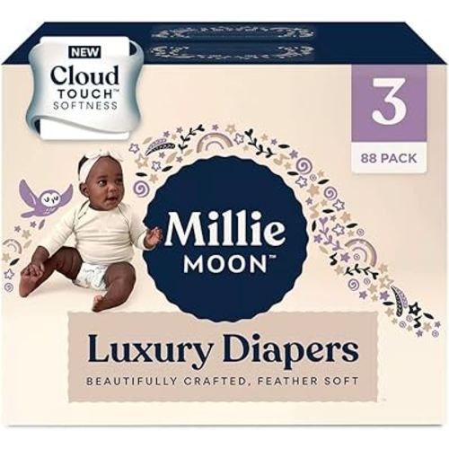 Millie Moon Luxury Diapers - (Size 3 and Count 88)
