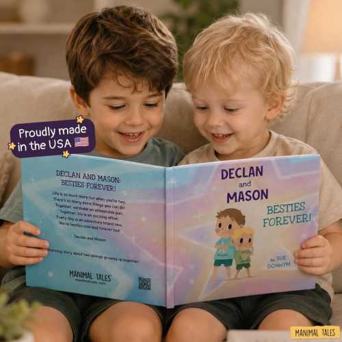 Personalized Book for 2 Brothers, Custom Storybook, Gift for Brothers, Big Brother Little Brother Book, Sibling Gift, Custom Kids Book | USA