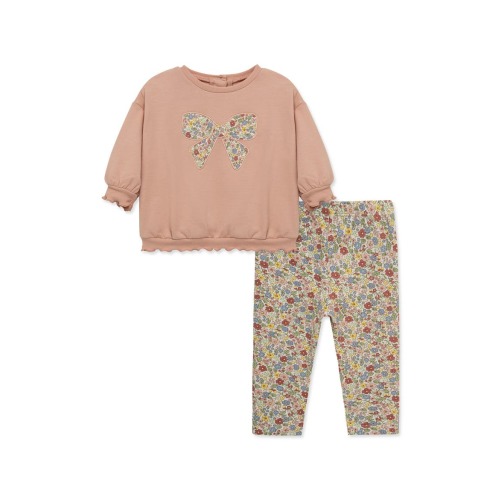 Kids' Bow 2-Piece Sweatshirt & Leggings Set