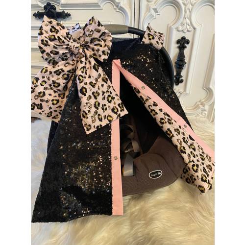 Black sparkle car seat canopy / carseat cover / carseat canopy / ooak / sequin / infant car seat cover / sparkle