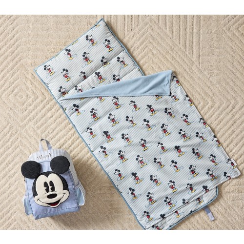 Disney Home x Sanderson Mickey Mouse Stripe Nap Mat & Small Backpack Bundle | Pottery Barn Kids