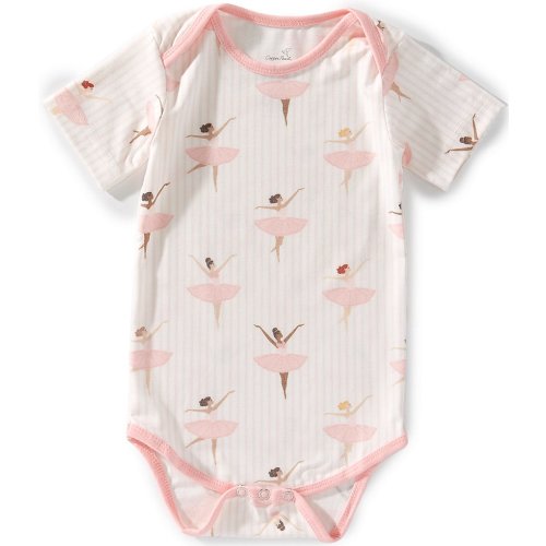 Copper Pearl Baby Girls Short Sleeve Allover Print Katerina Ballerina Bodysuit