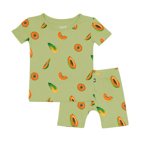 Kyte Baby Short Sleeve Pajamas in Papaya