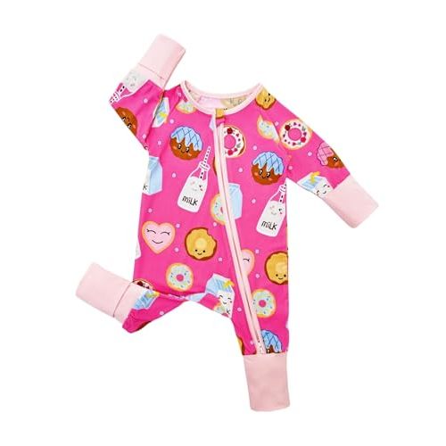 Bow Dream Baby Bamboo Rayon Pajamas,Newborn Sleepers for Girls and Boys | rayon from bamboo, newborn sleepers and rompers, baby girl and boy styles, multiple colors and sizes up to 18-24 months