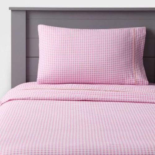 Twin Gingham Kids' Cotton Sheet Set - Pillowfort™