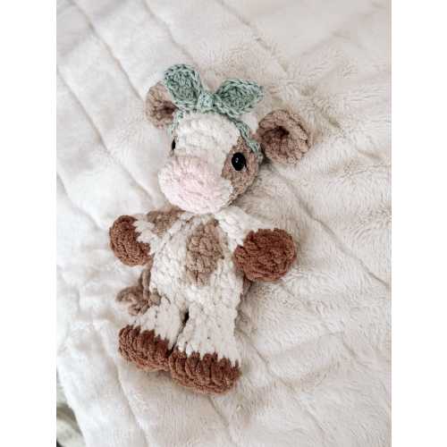 Ready to ship | Charlie calf lovey | cow lovey | crochet cow | Charlie the calf