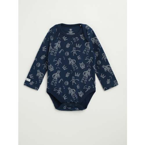 David & Goliath Sailor Blue Long Sleeve Bodysuit Cotton – Holy Pals