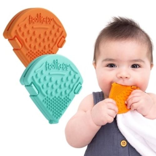 Frolik+Co Toothi Baby Teether 2 pack - undroppable and adaptable teething support
