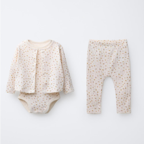 FLORAL PRINT CARDIGAN, BODYSUIT & LEGGING SET - ZARA United States