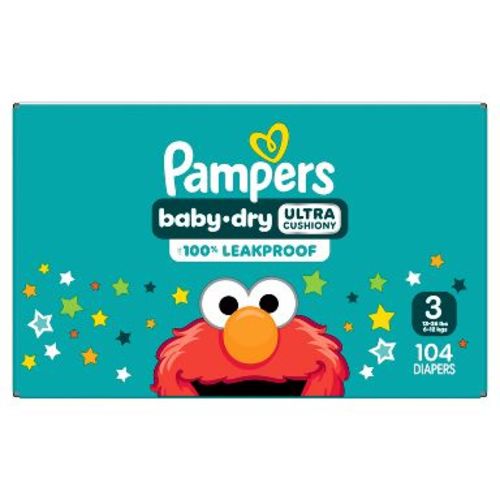 Pampers Baby Dry Diapers Super Pack - Size 3 - 104ct