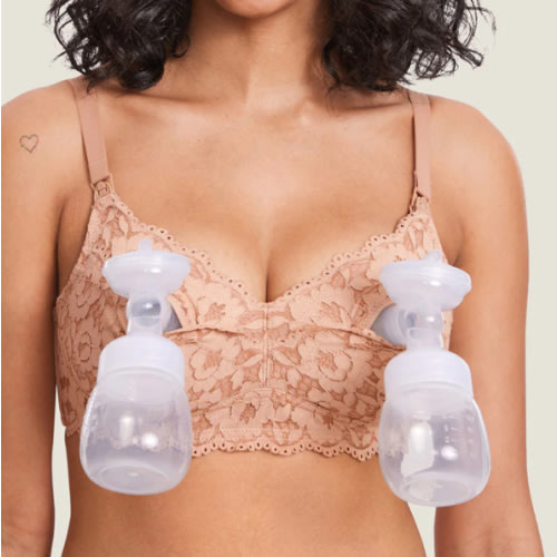 Cotton Lining Hands Free Pumping Bra