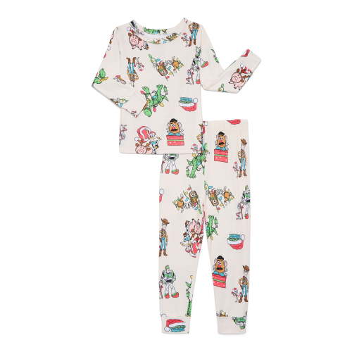 Toy Story Toddlers' Christmas Snug Fit Top and Pants Pajama Set, 2-Piece, Sizes 12M-5T