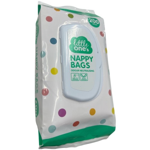 Little Ones Nappy Bags 200 Pack