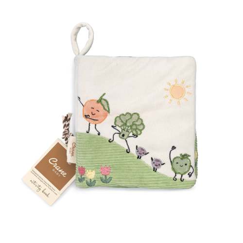 Clementine Fruits & Veggies Infant Soft Book | Crane Baby