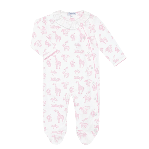 PINK SAFARI CROSSOVER FOOTIE