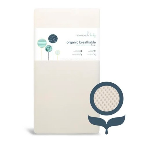 Breathable Organic 2-Stage Baby Crib Mattress