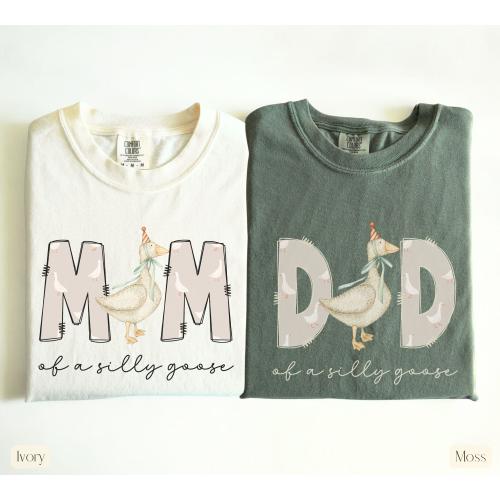 One Silly Goose 1st Birthday Matching Family Shirt, Goose Birthday First Birthday, Mama Goose Shirt,Custom Goose Shirt, Silly Goose Shirt