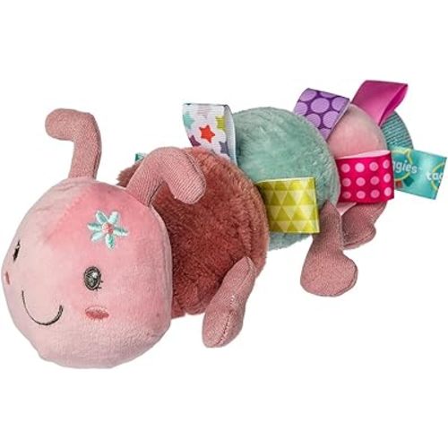 Taggies Stuffed Animal Soft Toy with Sensory Tags, 10-Inches, Camilla Caterpillar
