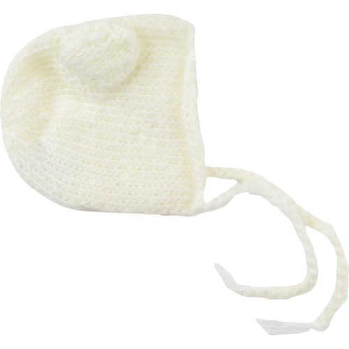 Harper Mohair Bear Bonnet, Cream - The Blueberry Hill Hats & Mittens | Maisonette