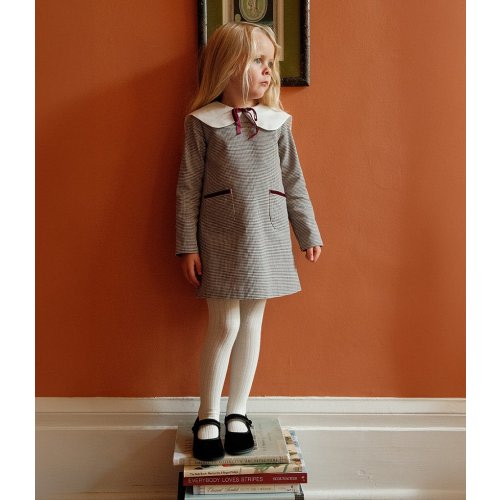 Edgehill Collection x Kristin Ellen Hockman Little Girls Houndstooth Tillie Dress