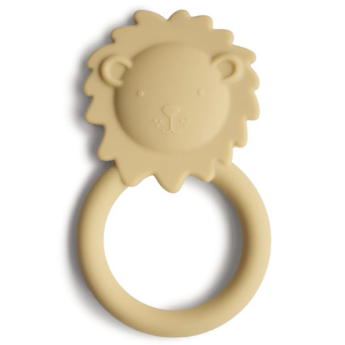 mushie Silicone Baby Teether Toy | Lion