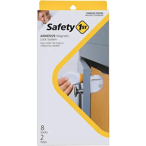Safety 1st Adhesive Magnetic Lock System, 8 Locks And 2 Keys